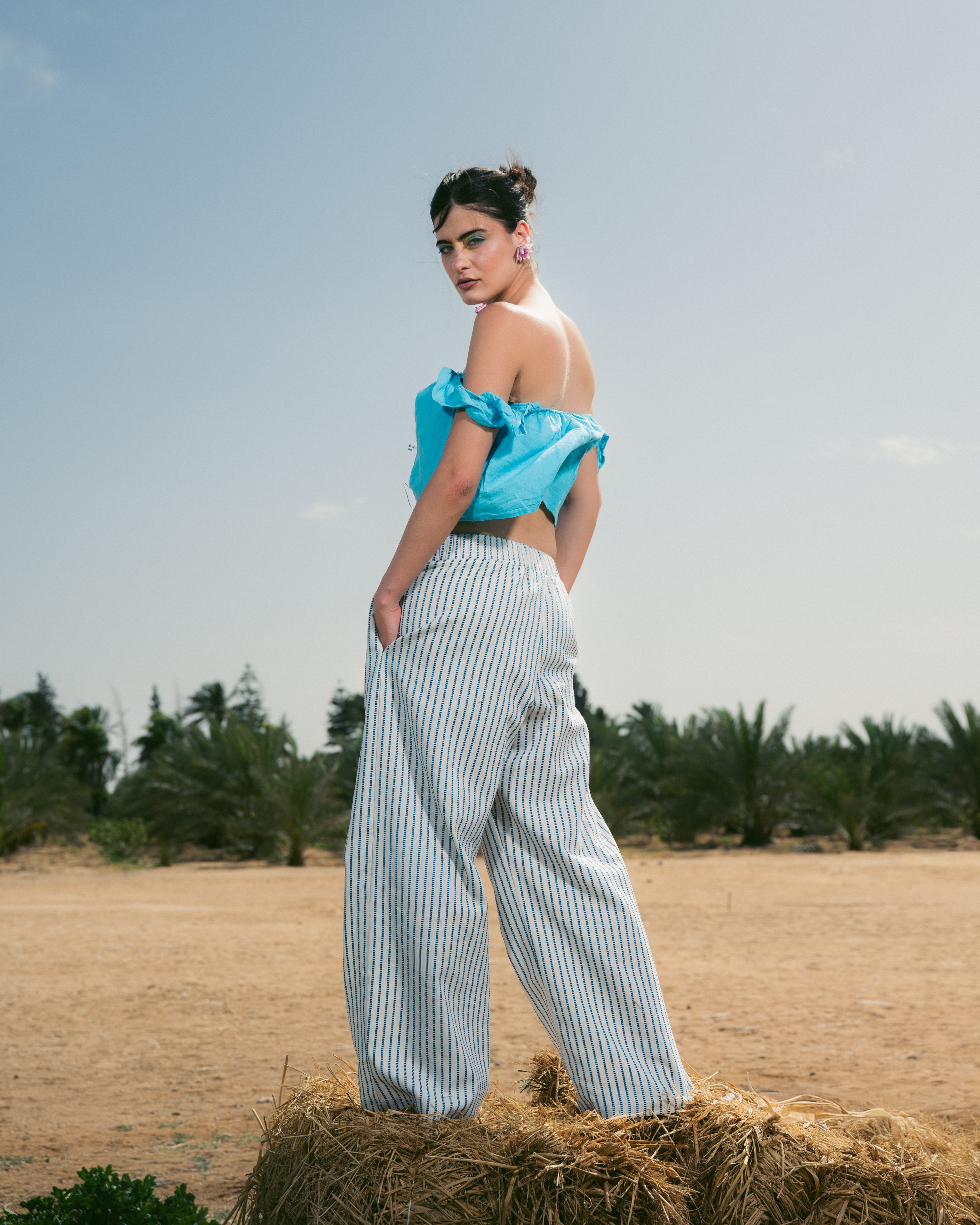 Striped Blue Pants