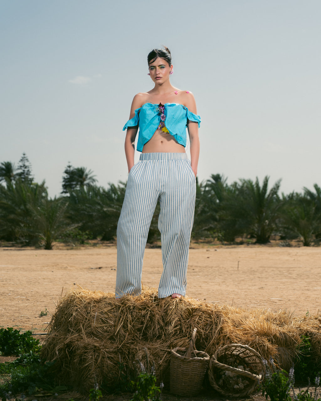 Striped Blue Pants