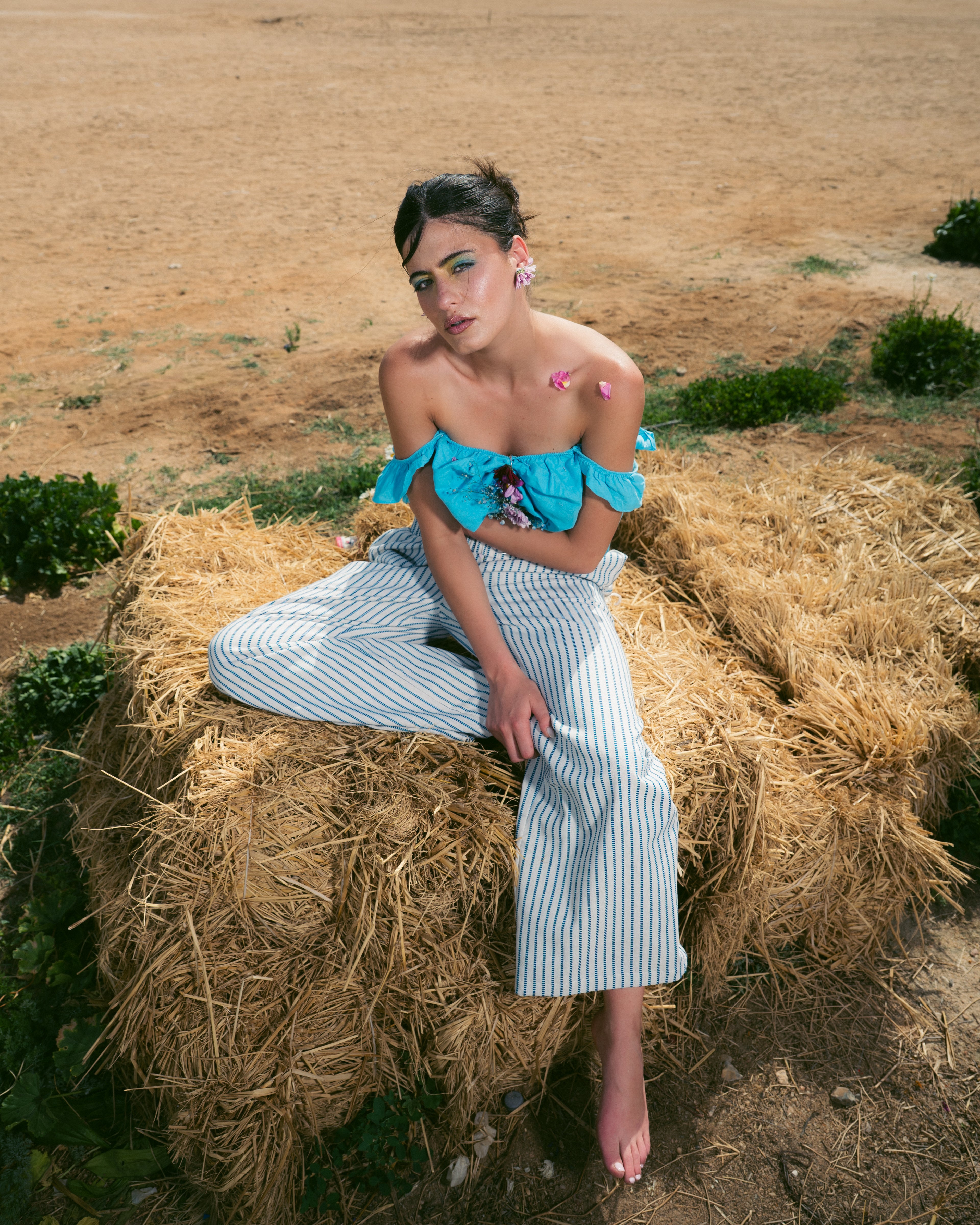 Striped Blue Pants